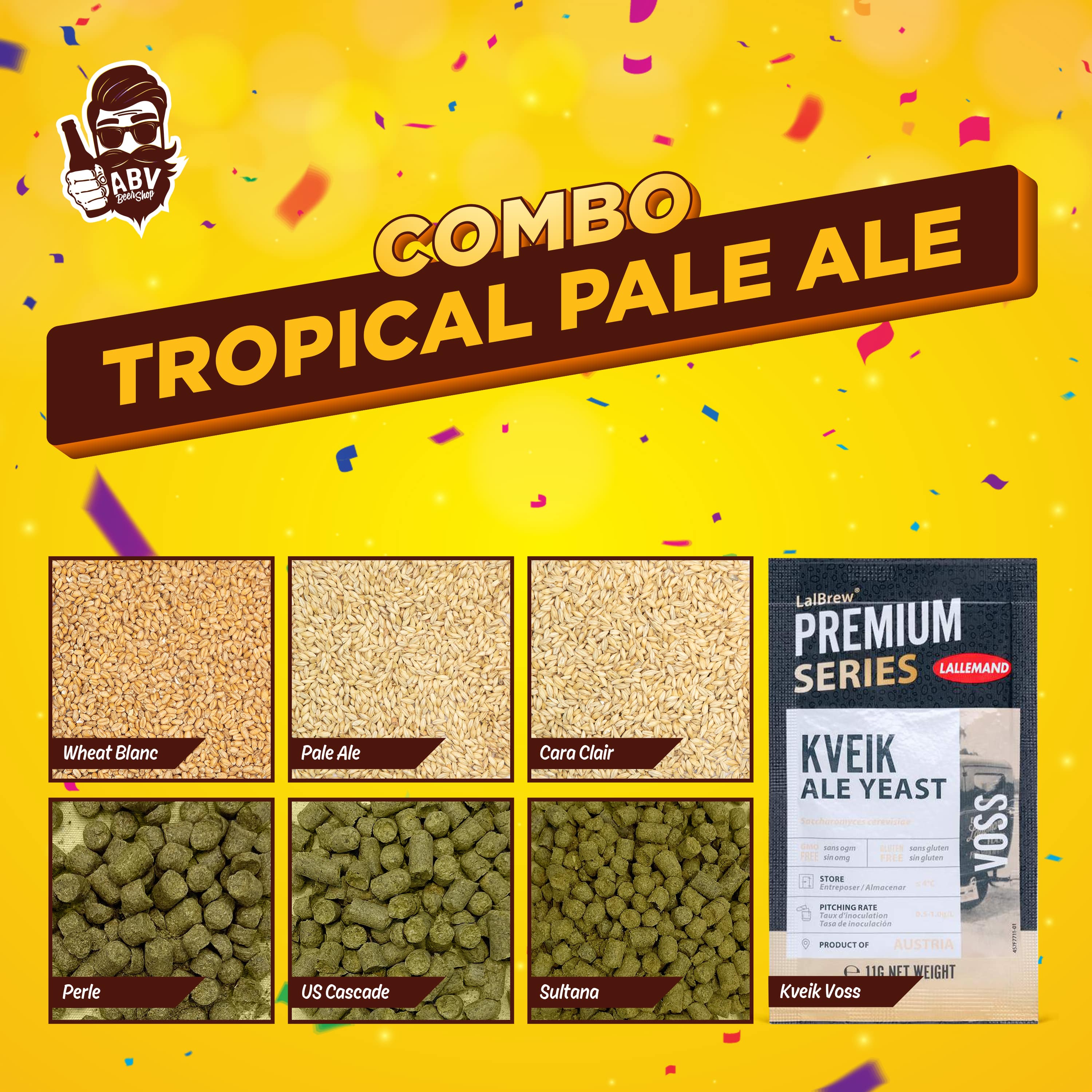 Set nguyên liệu nấu bia Tropical Pale Ale