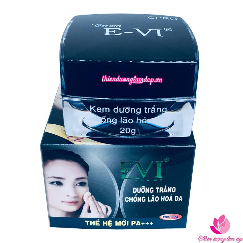 Kem dưỡng trắng, Chống lão hóa da E-VI