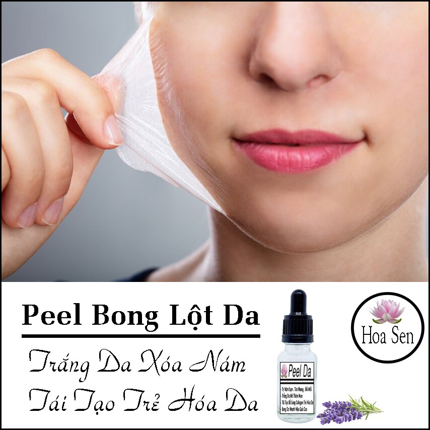 Peel thay da tái tạo hoa sen lột trắng da mờ nám sạm cao cấp
