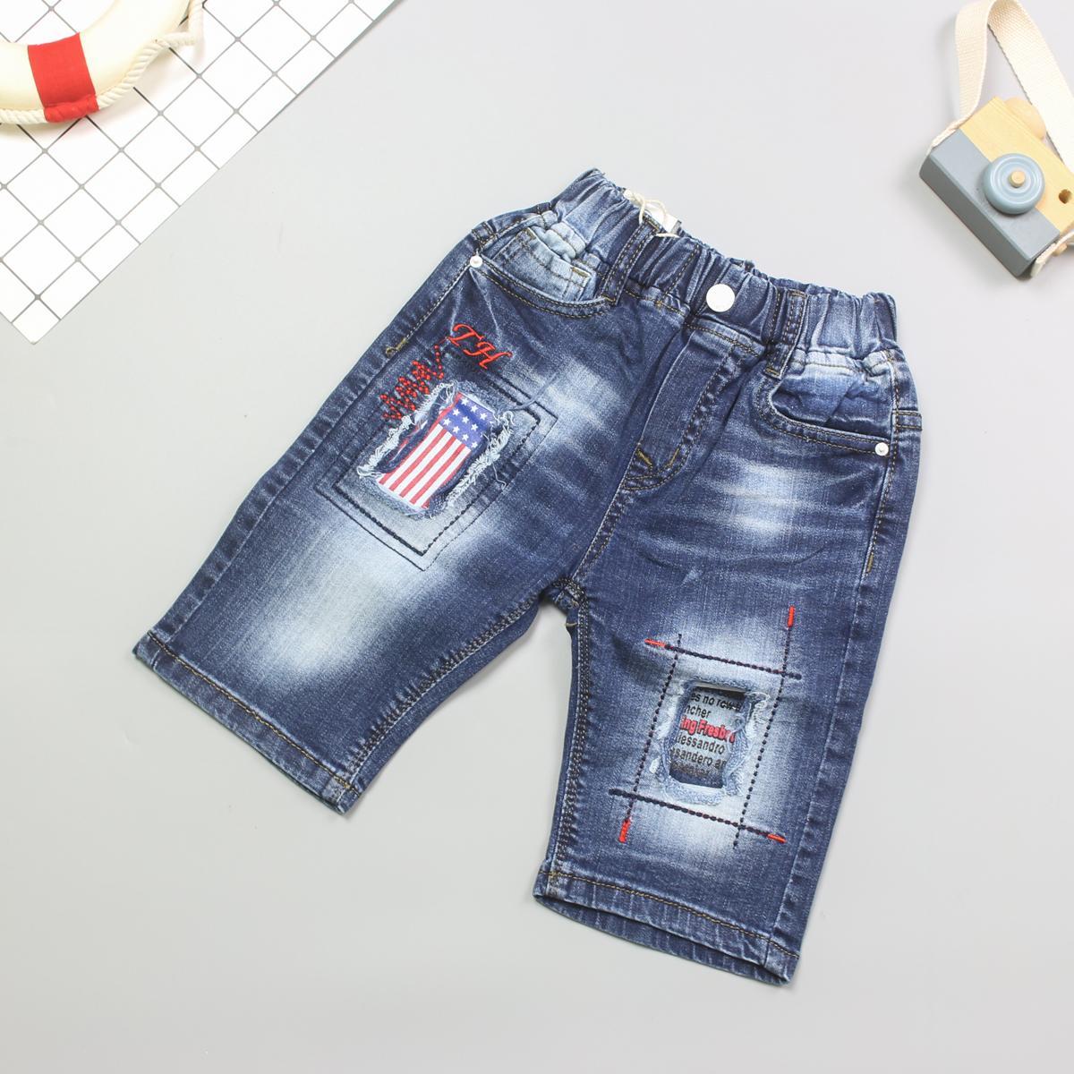 344a2 - quần jeans short bé trai