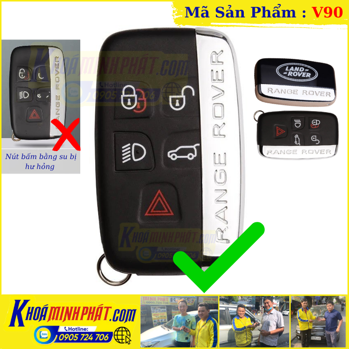 Vỏ chìa Khoá xe Range Rover Land Rover