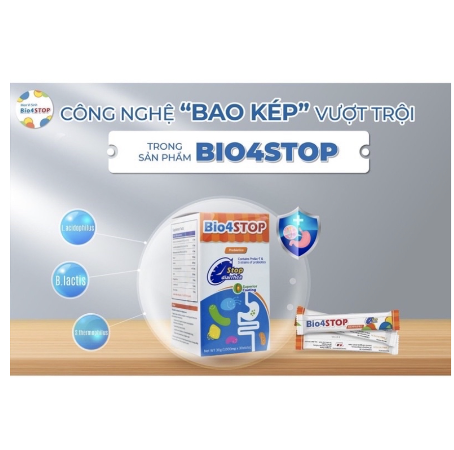 Bio4STOP - Men vi sinh giúp bé tiêu hóa tốt - giảm táo bón, tiêu chảy