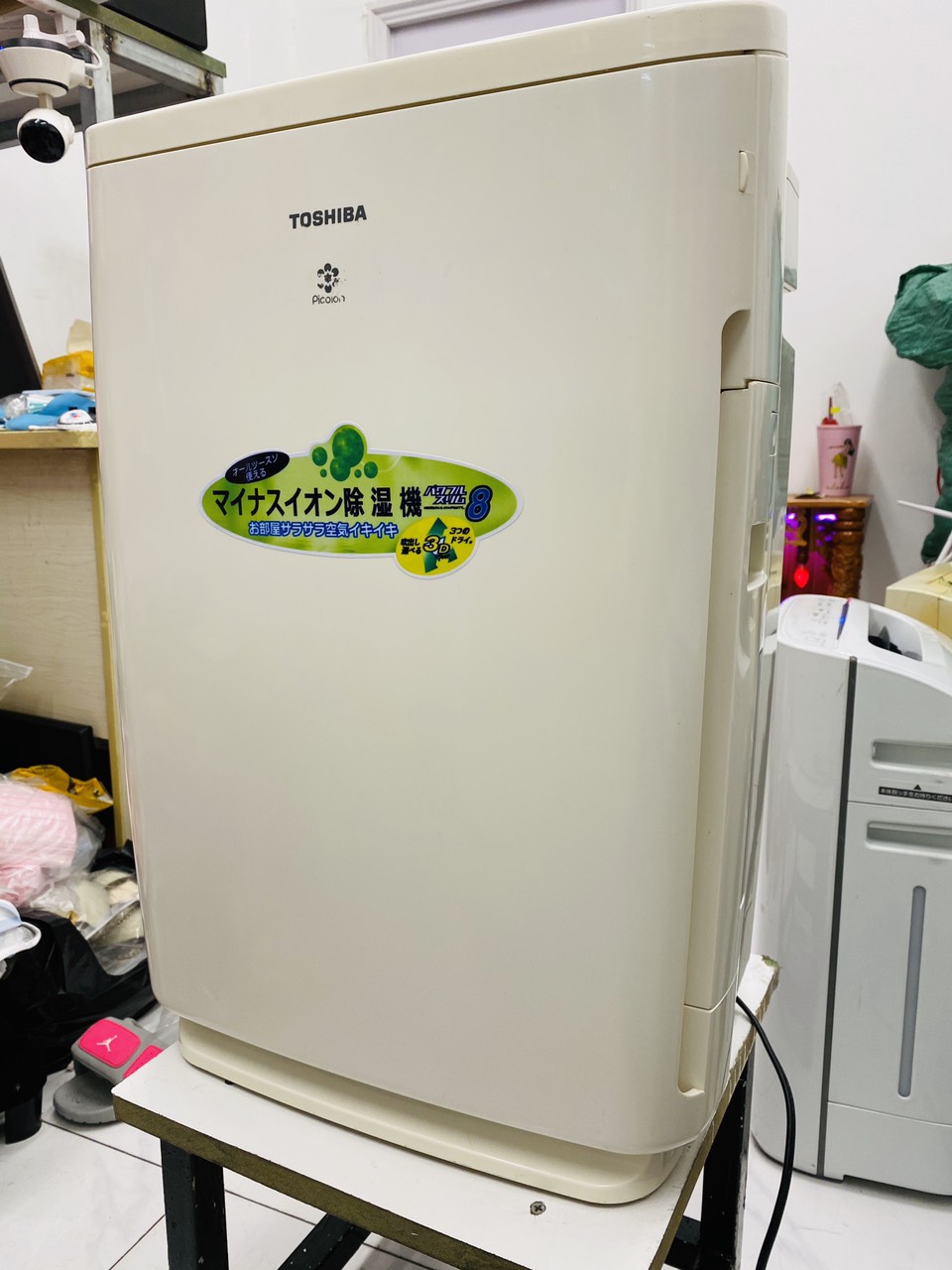 [HCM]Máy lọc không khí Toshiba CAF-KM16X hàng nội địa Nhật có bù ẩm & inverter. Màng lọc đã thay mới