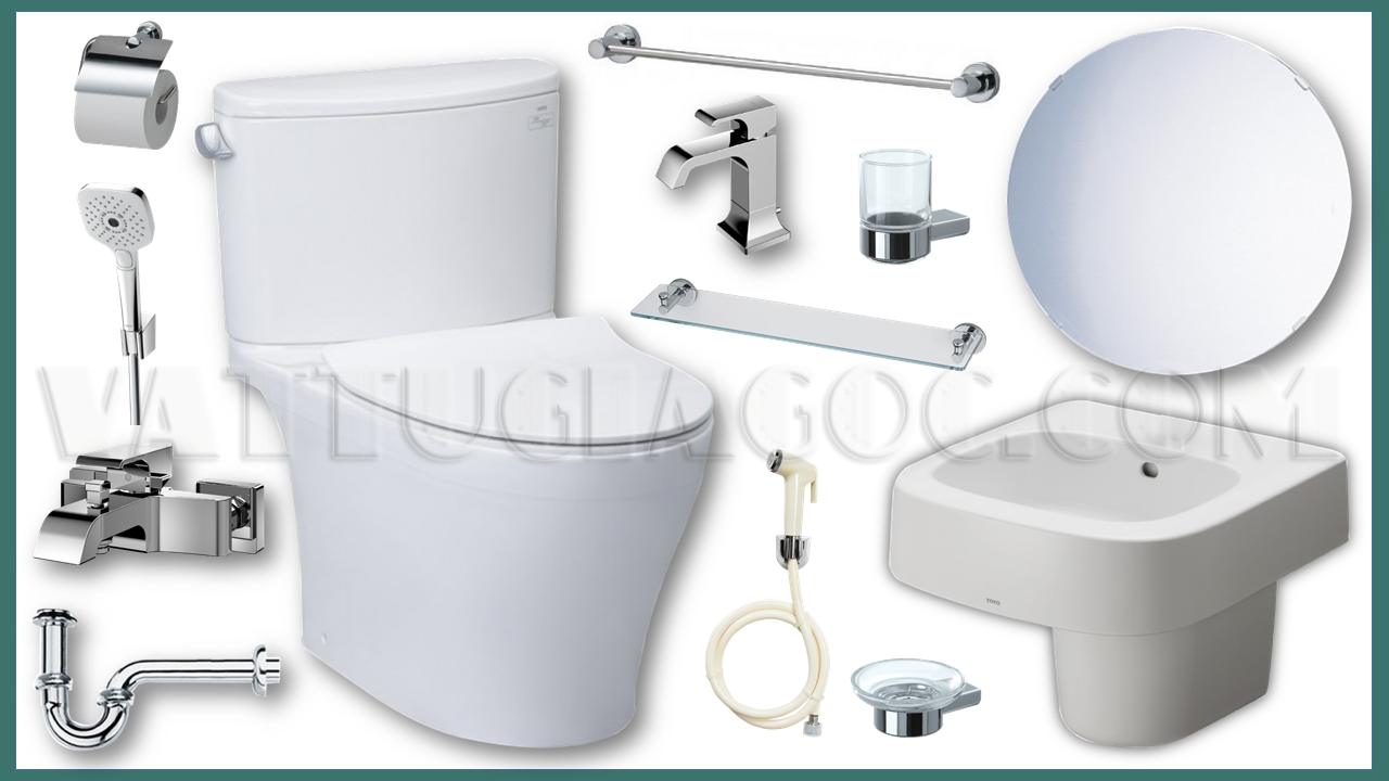 Combo thiết bị vệ sinh cao cấp toto tttb09 12 món
