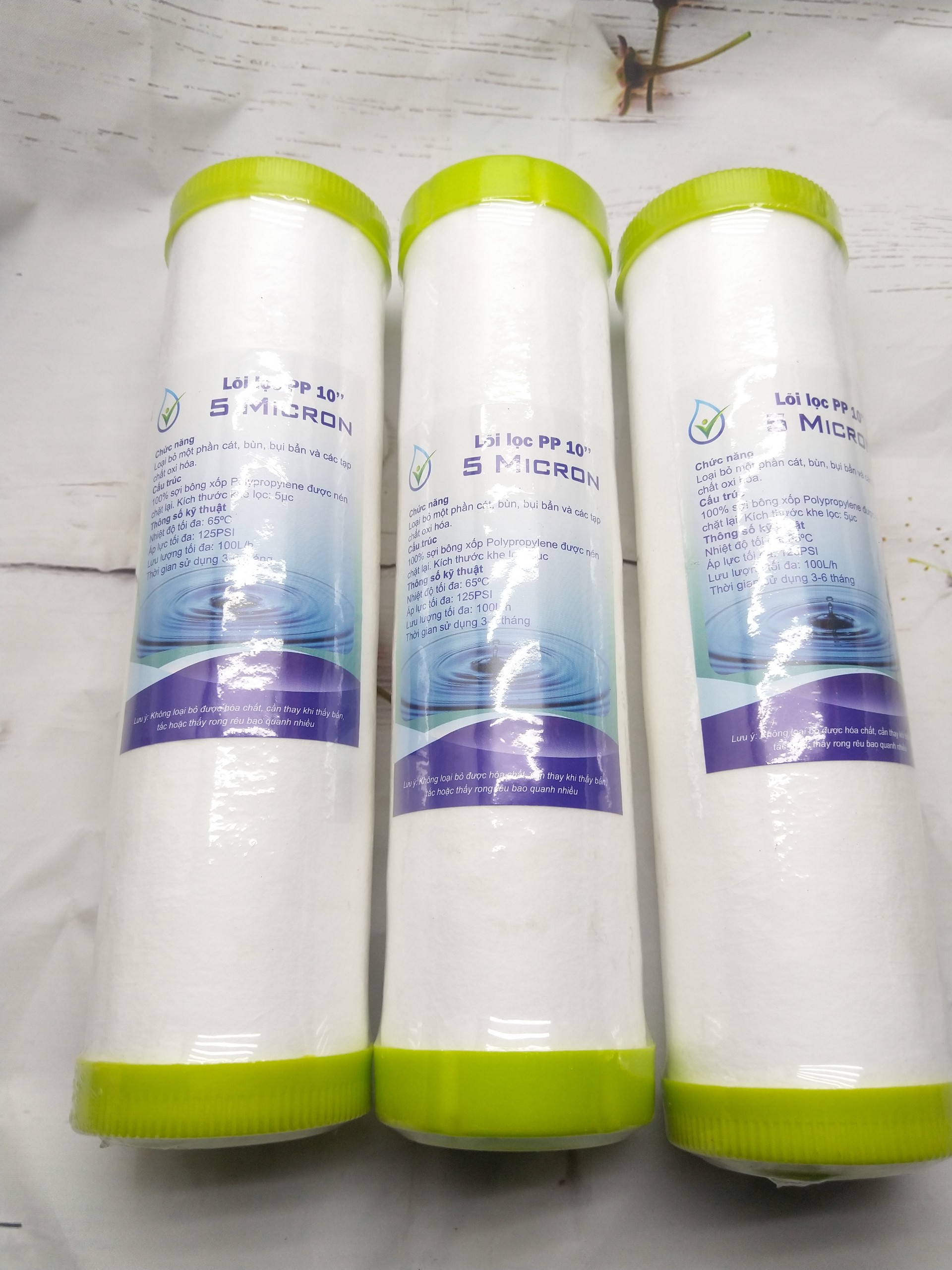 Combo 3 lõi lọc nước số 1 sử dụng làm lõi lọc thô , lõi lọc chặn cho cốc lọc 10 inch - lõi lọc nước số 1
