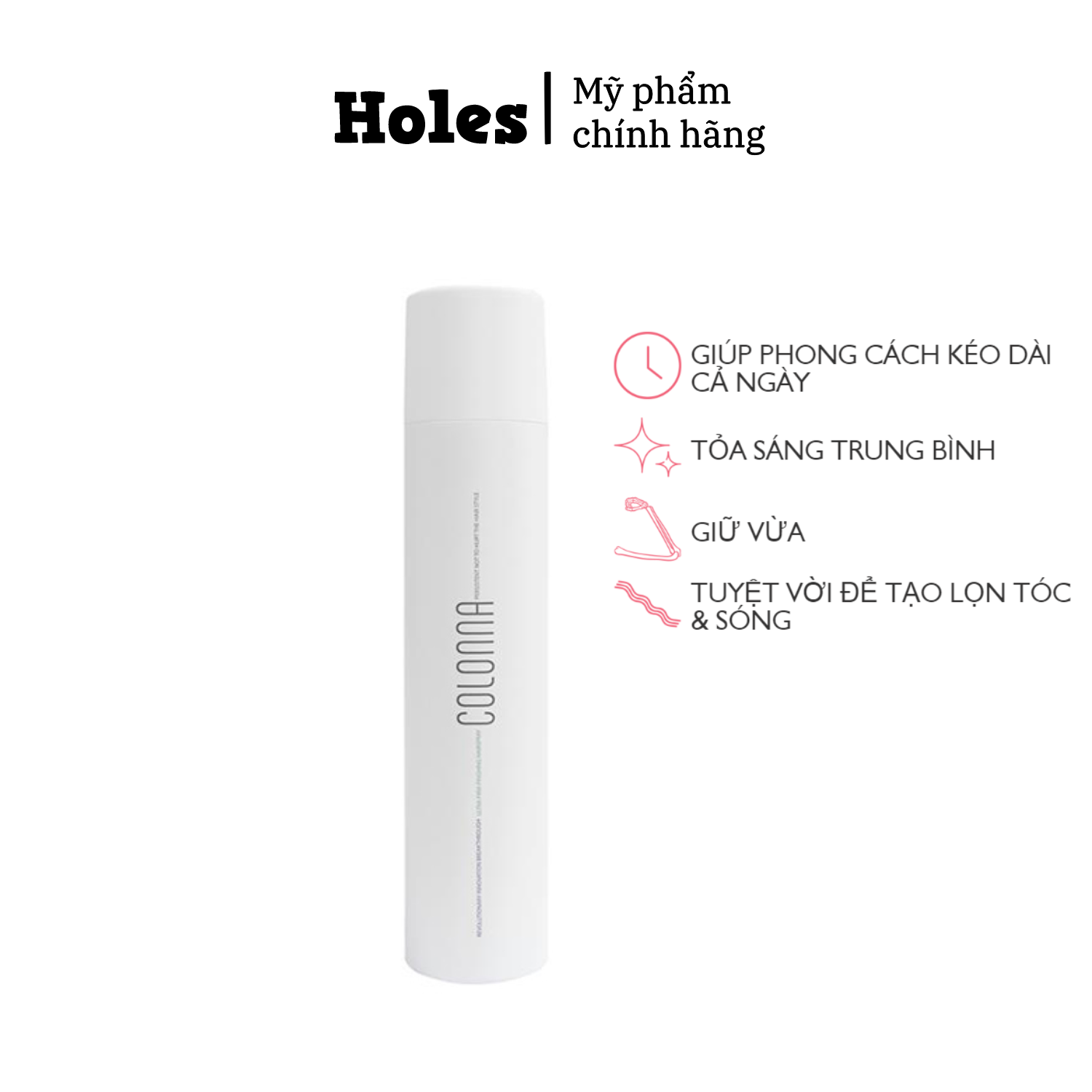 Gôm xịt tóc giữ nếp Colonna - 300ml