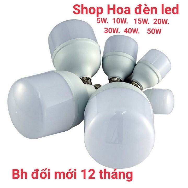 Bóng đèn búp led chống nước 50w siêu sáng -tiết kiệm điện