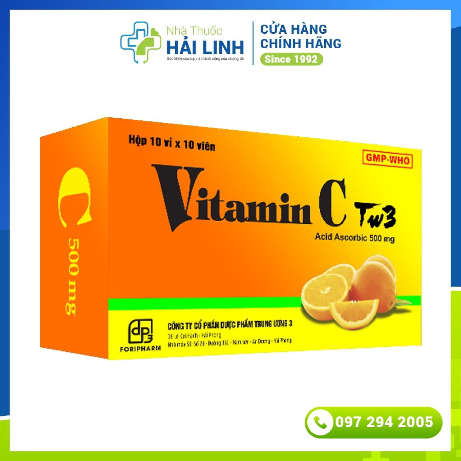 🔱 vitamin c tw3 500mg