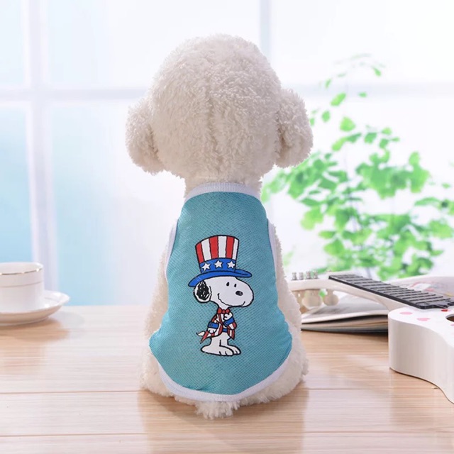 [HCM]Quần áo thú cưng - áo lưới cho chó mèo hình chó snoopy sản phẩm đa dạng về mẫu mã kích cỡ màu sắc chất lượng tốt cam kết hàng giống với mô tả