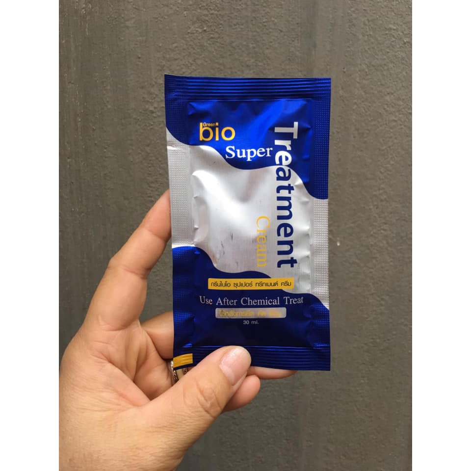 Siêu Rẻ  Kem Ủ Tóc Thái Lan Bio Super Treatment 1 Gói 30Ml