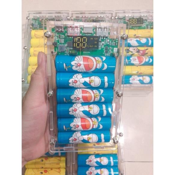 Bộ xạc dự phòng meca trong suốt 8cell-20000mah