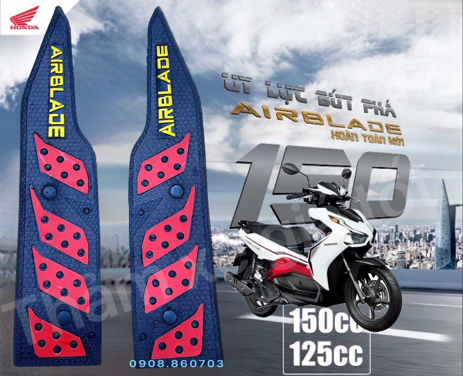 Thảm xe honda airblade 2020, thảm xe ab 2020 - giá 1 cặp