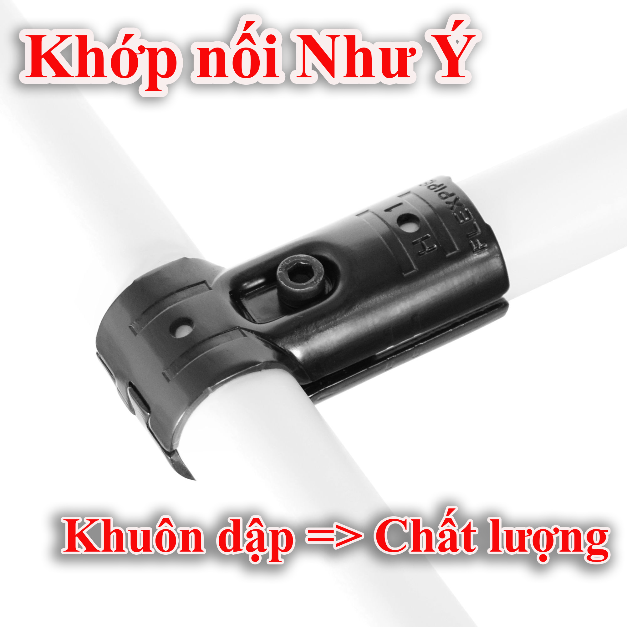 [HCM]Khớp nối kim loại HJ-1 DIY cho ống phi 2728/Metal Joints