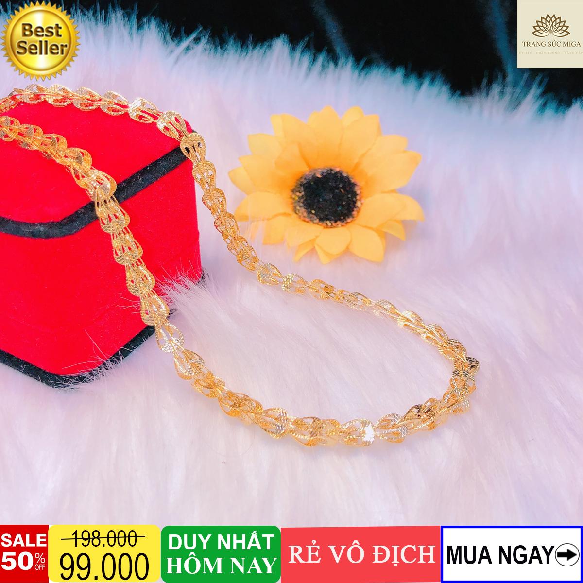 [GIÁ SIÊU RẺ] Dây Chuyền Nữ Xi Mạ Vàng 18 K Đuôi Phụng + Tặng kèm hộp - Giá đâu rẻ hơn shop hoàn tiền