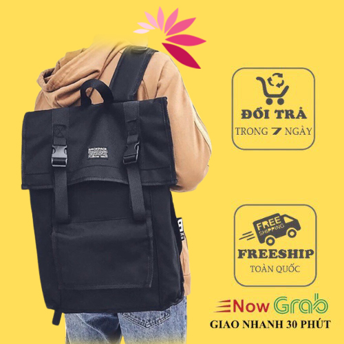 Balo nam nữ kiểu dáng Hàn Quốc cá tính thời trang 44 x 30 x15 cm B09.Mua 2 giảm 10% Fllow shop giảm 20k