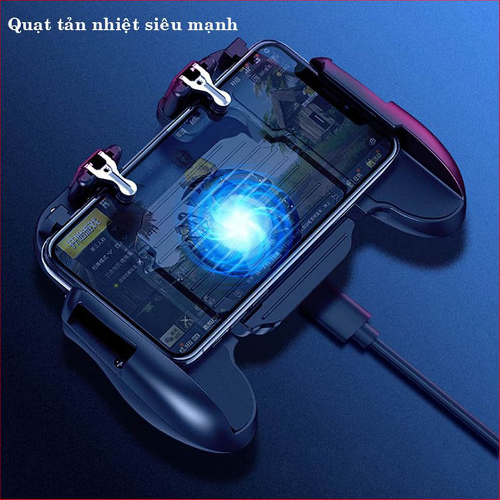 Tay cầm chơi game điện thoại có quạt tản nhiệt tương thích với hầu hết tất cả loại máy - EL0190