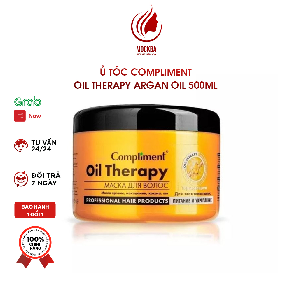 Ủ Tóc Compliment Oil Therapy Argan Oil 500ml Chăm Sóc Chuẩn Salon Phục Hồi Dưỡng Tóc Chắc Khoẻ Bóng Mượt Bồng Bềnh Shopmyphamnga Mockba