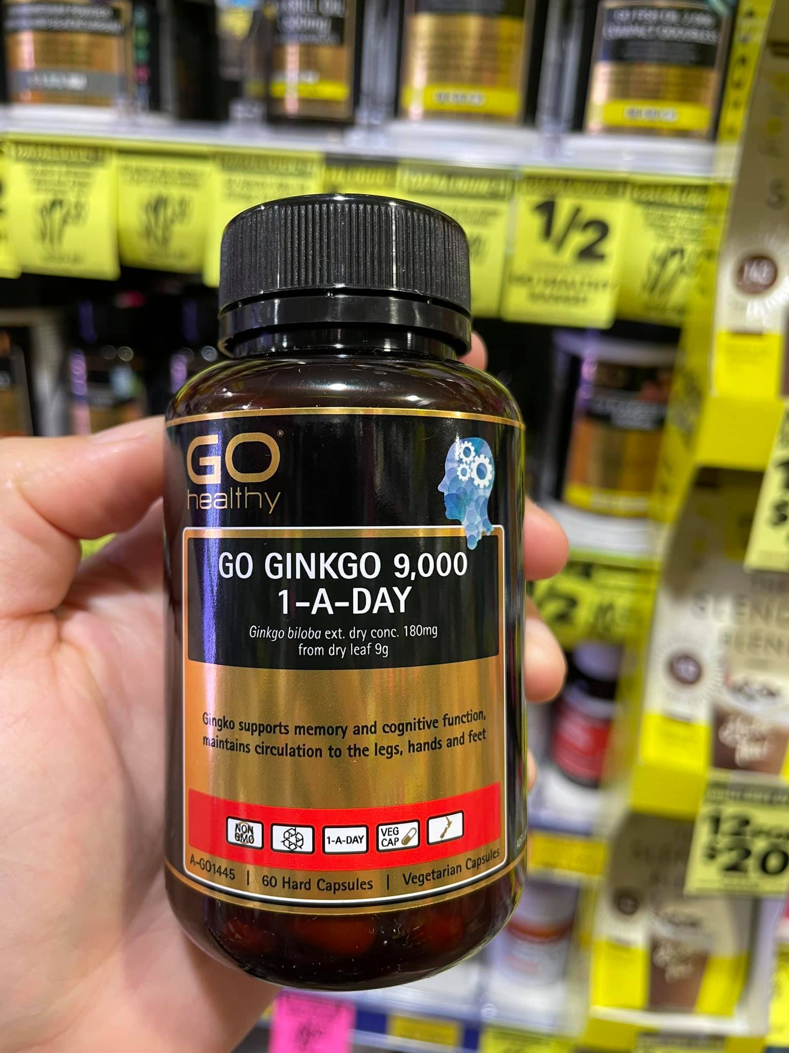 GO Healthy GO Ginkgo 9.000 1-A-Day bổ não