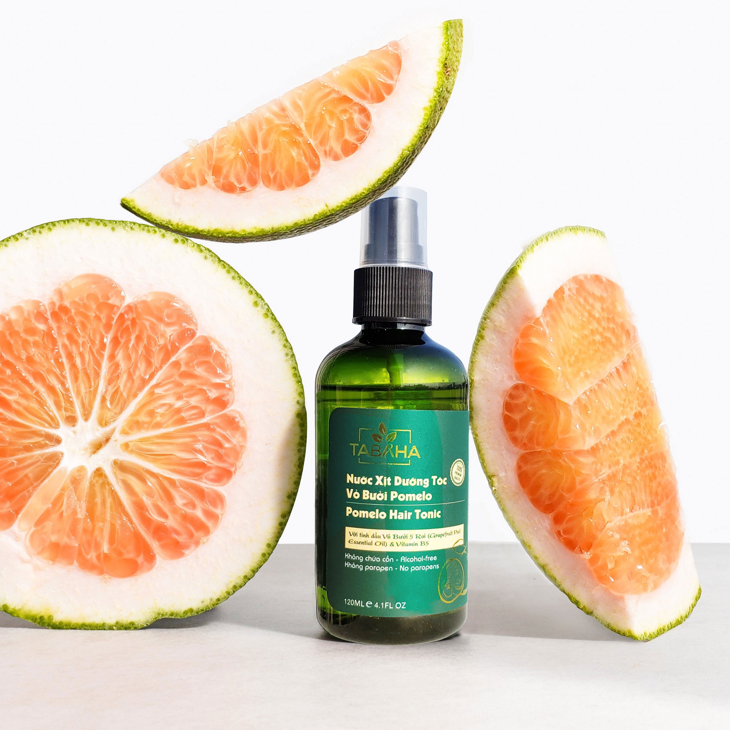 [HCM]Tinh dầu bưởi xịt tóc giúp kích thích mọc tóc ngăn rụng tóc hói đầu xịt bưởi dưỡng tóc Pomelo Tabaha phục hồi làm dài hiệu quả