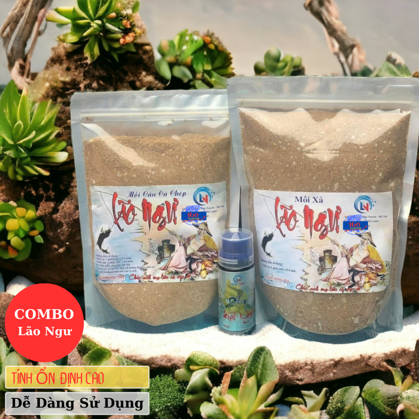 Mồi câu cá chép lão ngư ,mồi câu cá tổng hợp siêu nhạy tính ổn định cao rễ ràng sử dụng