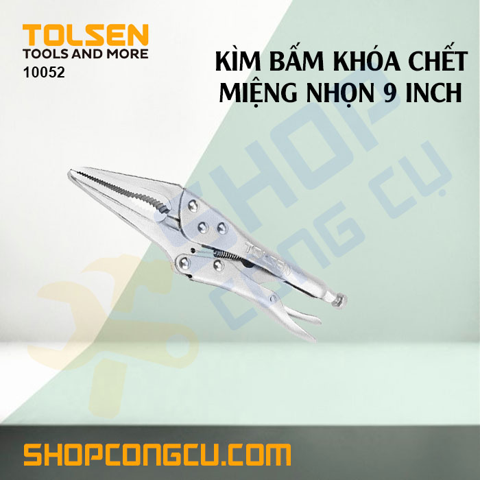 Kìm bấm khóa chết miệng nhọn 9 inch Tolsen 10052