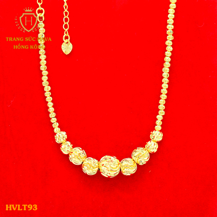 Vòng Tay, Lắc Tay Nữ Hạt Bi Titan Xi Mạ Vàng Thật 10k, 18k, 24k Cao Cấp (Không Bị Đen) - Trang Sức Hava Hong Kong Phong Cách Thời Trang