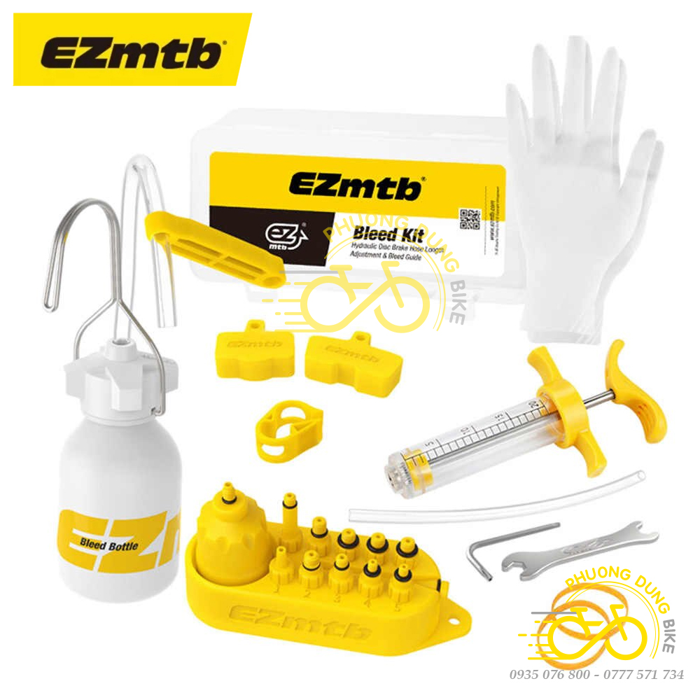 Bộ công cụ bơm phanh dầu thắng xe đạp Shimano, Tektro, Magura - EZMTB 01