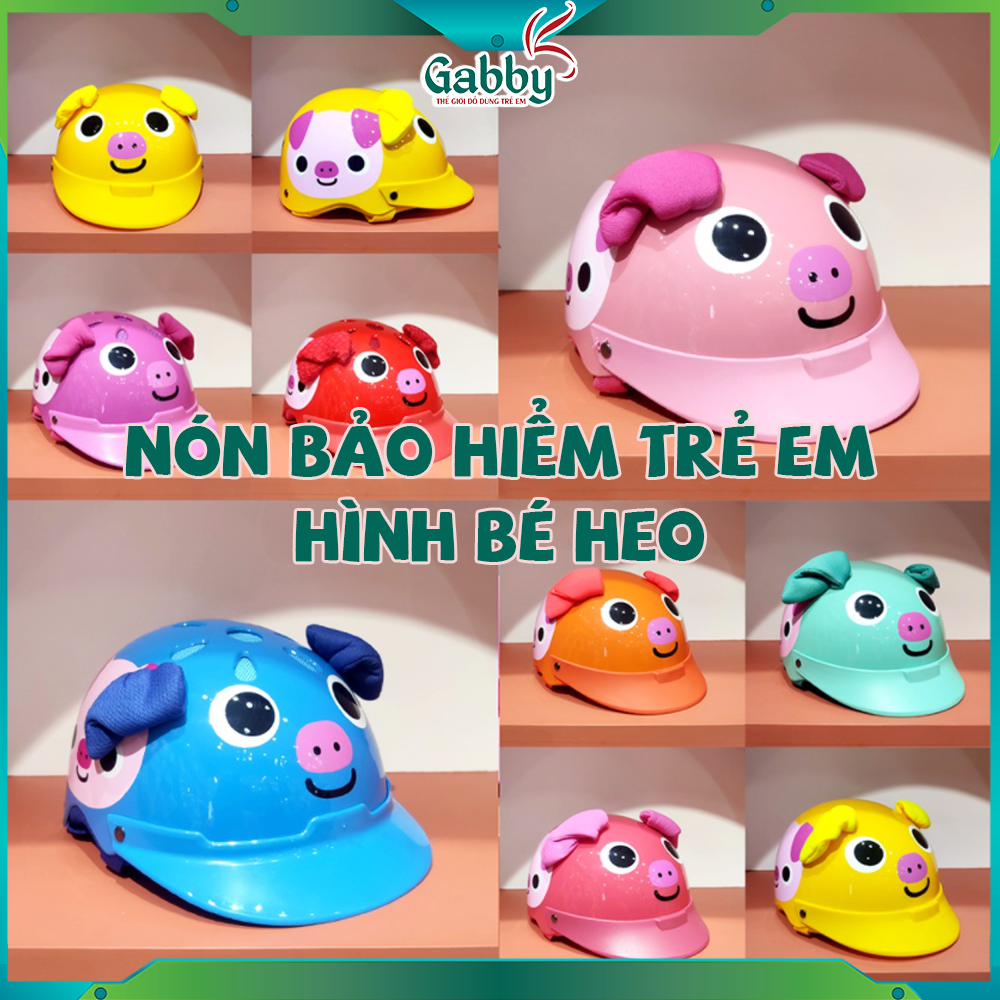 MŨ NÓN BẢO HIỂM CHO BÉ HEO CON - GABBY STORE