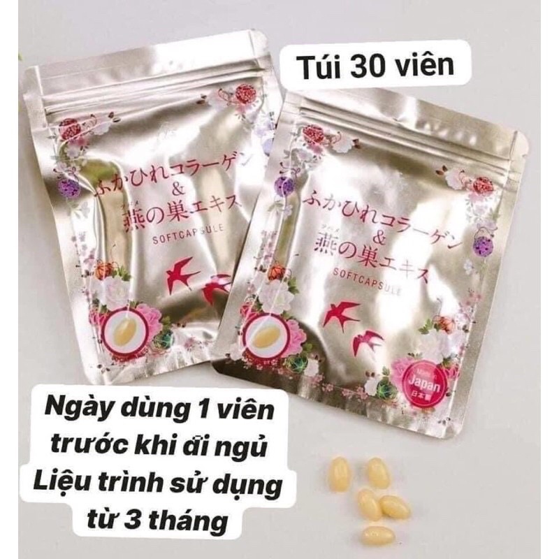 Viên uống đẹp da Collagen tươi của Nhật 30 viên