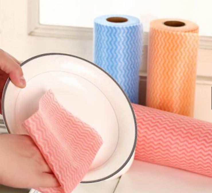 Cuộn giấy vải , khăn lau đa năng tiện dụng