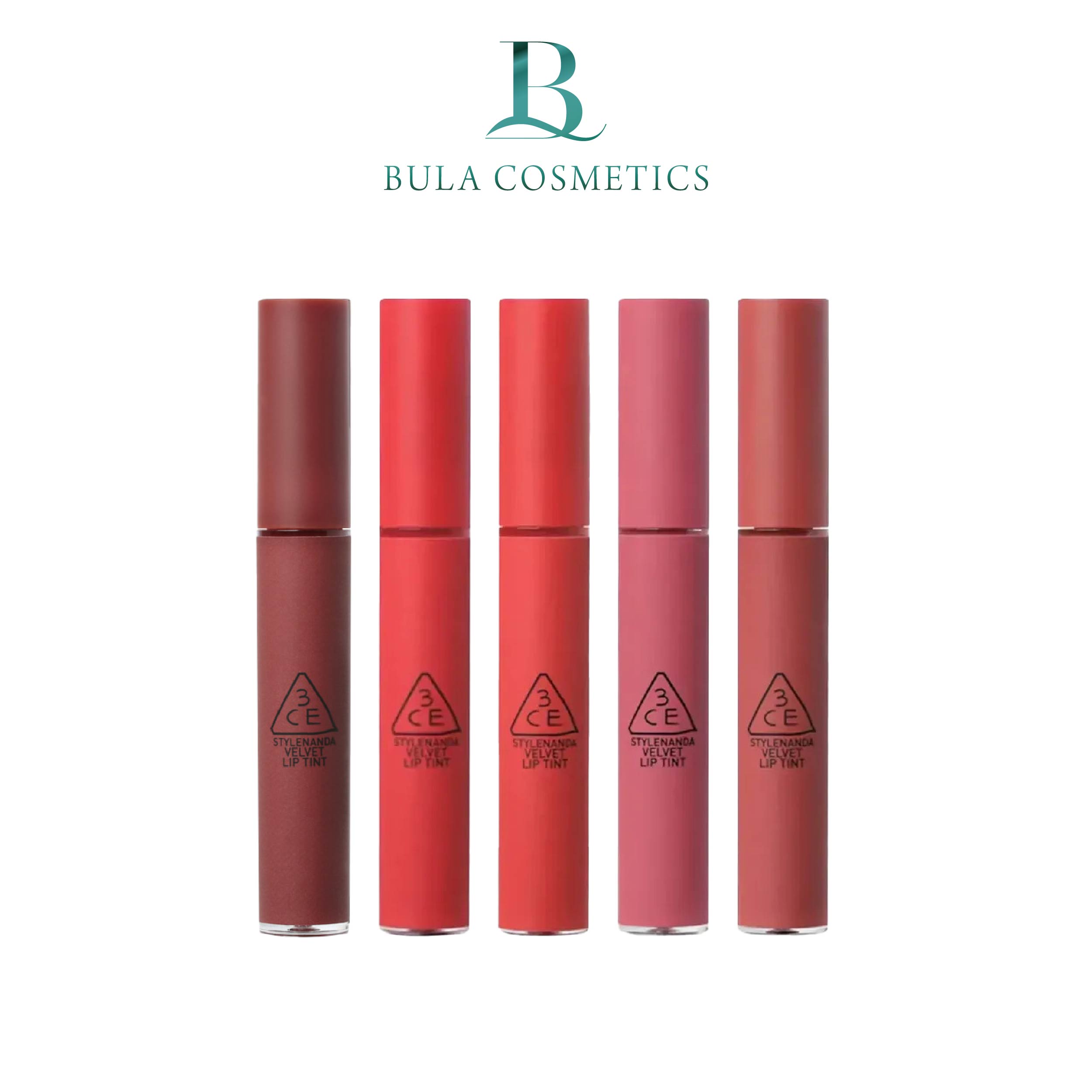 Son kem 3ce velvet lip tint, son kem lì không trôi 3ce mềm mịn môi chính hãng