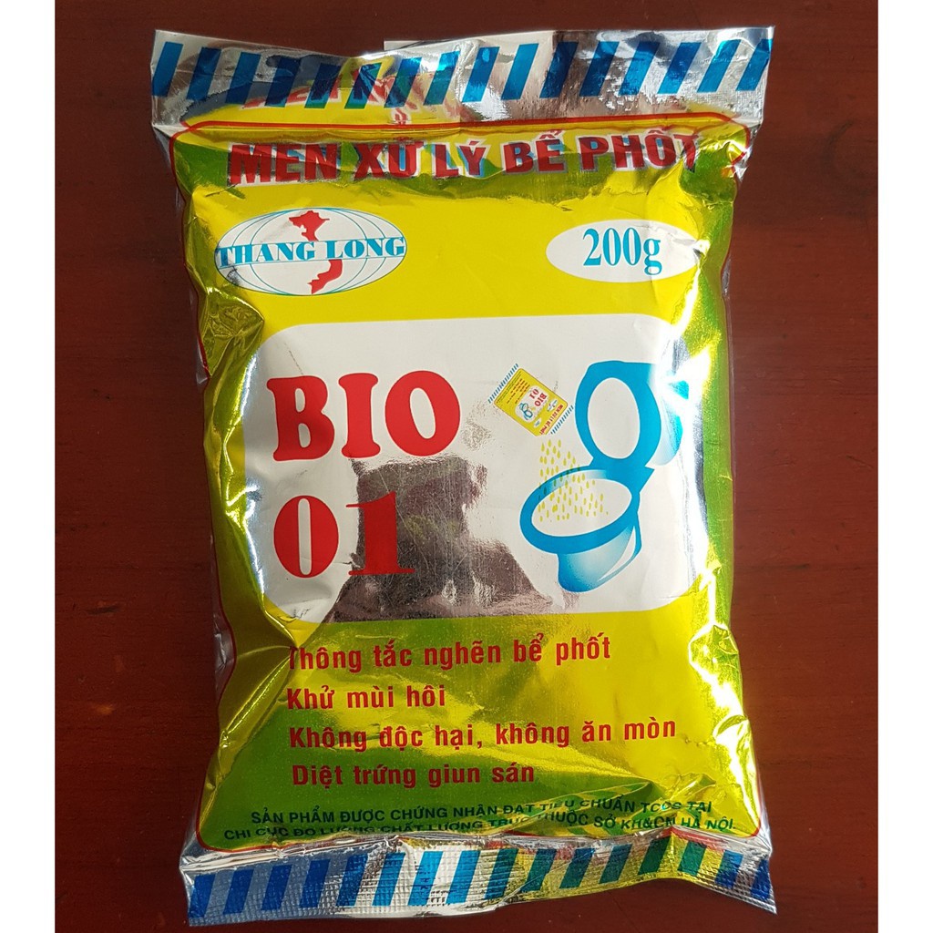 Men xử lý bể phốt bio 01 thông tắc nghẽn bể phốt