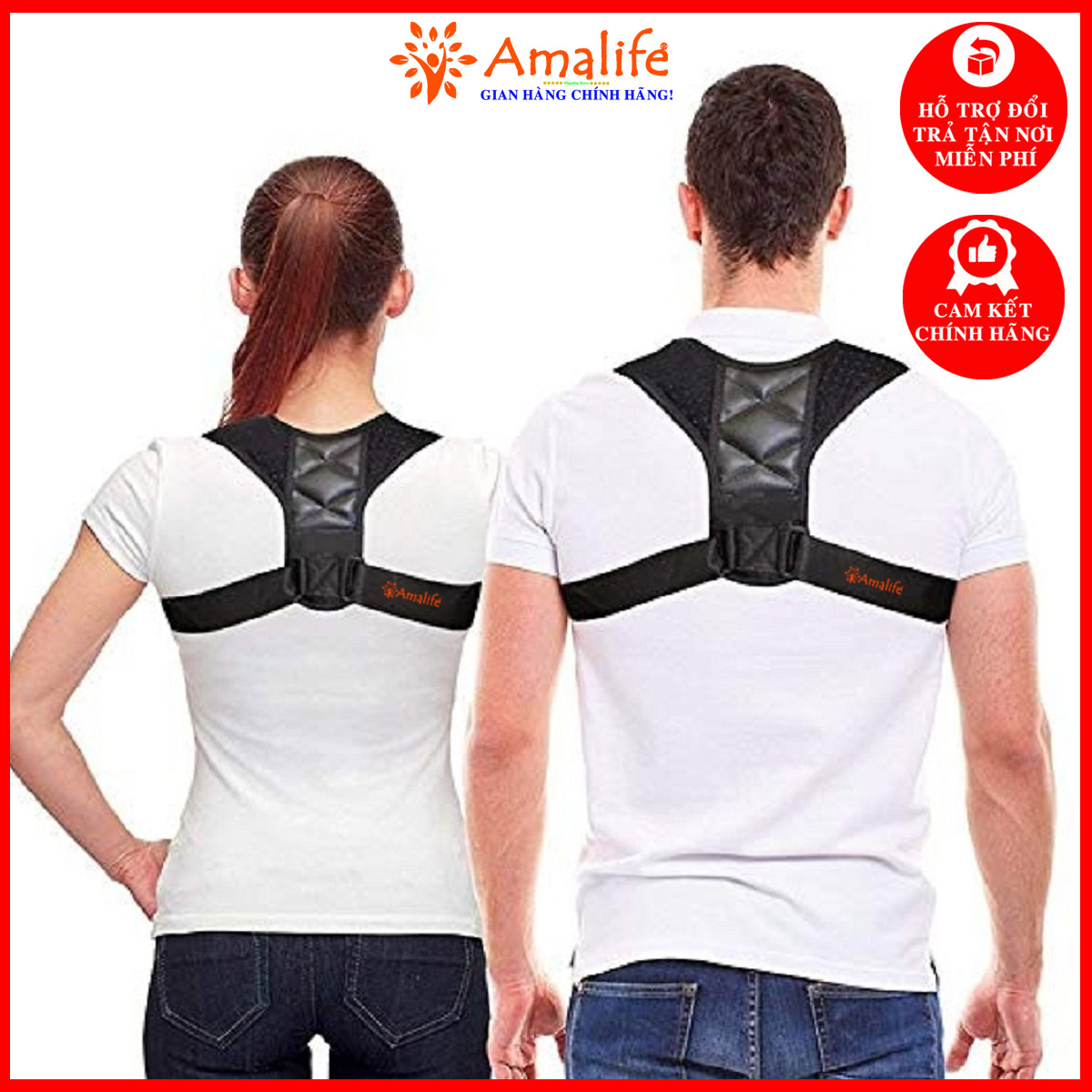 Đai Chống Gù Lưng Nhật Bản Chính Hãng Amalife - Hàng Nội Địa Nhật Cao Cấp