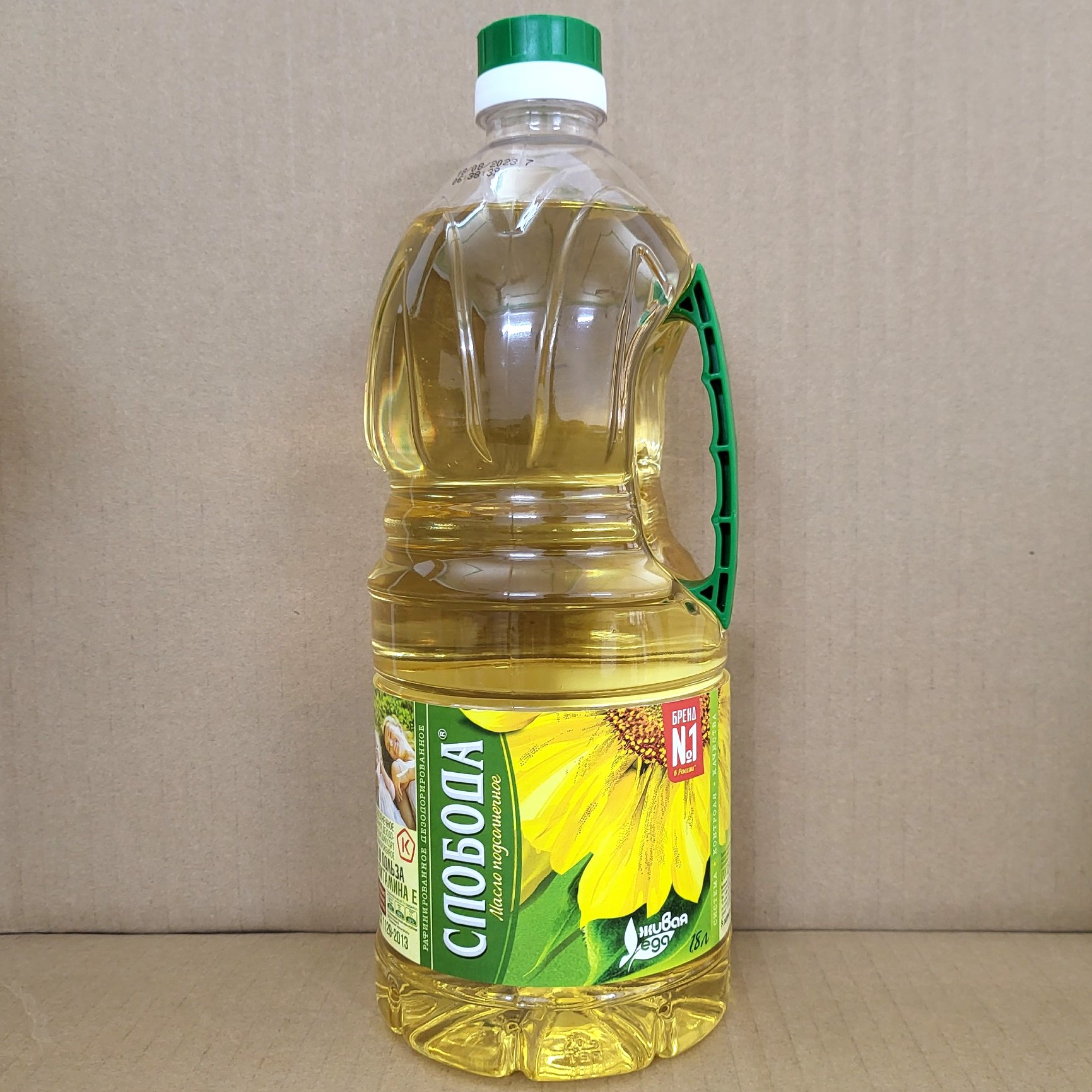 Chai LỚN 1.8 L DẦU HƯỚNG DƯƠNG HỮU CƠ Russia Organic Sunflower Oil