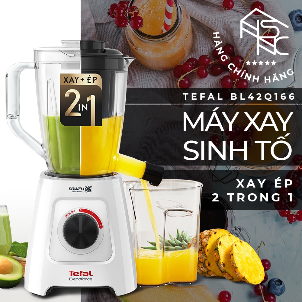 Máy xay sinh tố đa năng tefal bl42q166