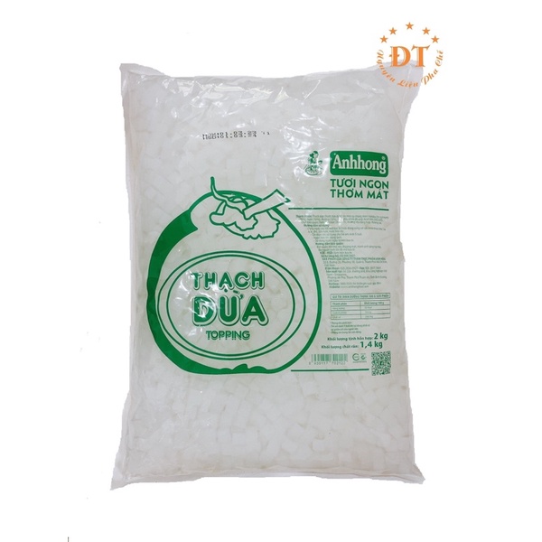 Thạch dừa hạt mini Ánh Hồng bịch 2kg