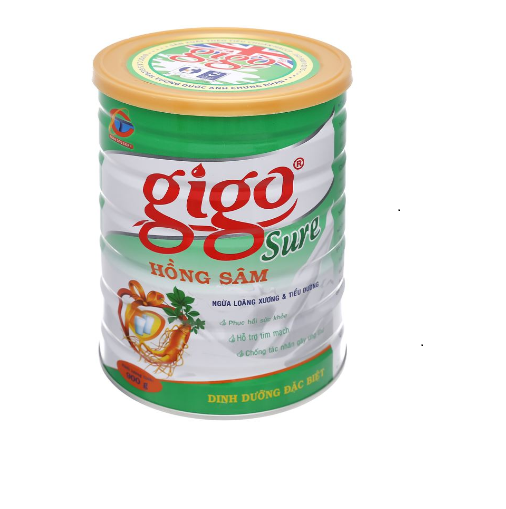 Gigo Sure hồng sâm- sữa dành cho người tiểu đường 900gr
