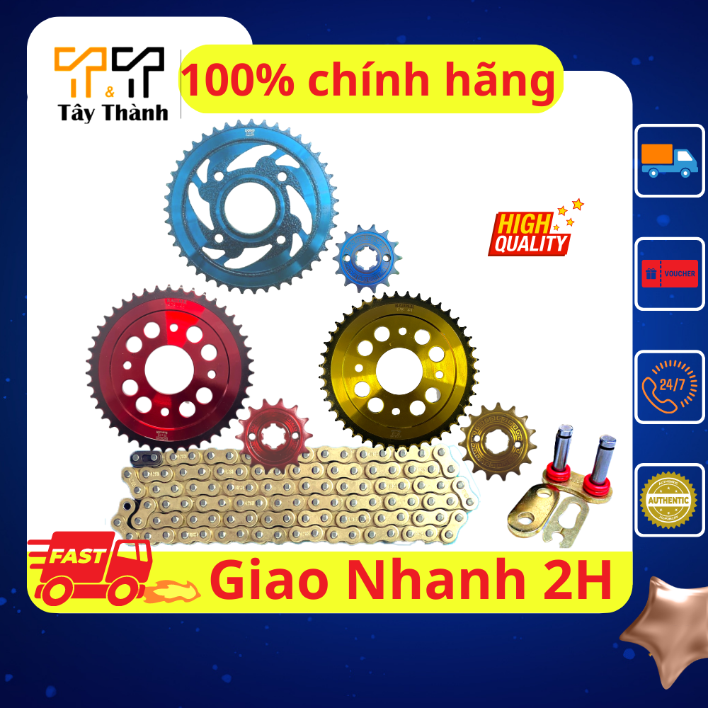 Nhông Sên Dĩa xe Suzuki Satria / Raider 43T - 14T - Tây Thành Shop chuyên nhông sên dĩa