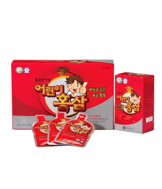 HỒNG SÂM BABY NGÓN TAY TRẺ EM - HÀNG NỘI ĐỊA HÀN QUỐC 30 GÓI NHỎ X 20ML