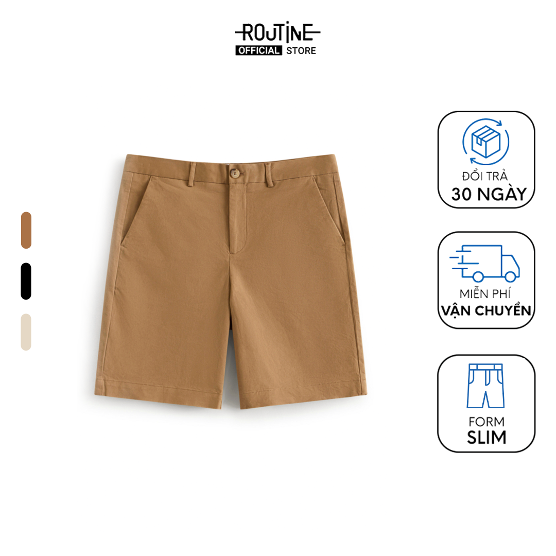 Quần short khaki nam. Slim - Routine 10F24PSH013