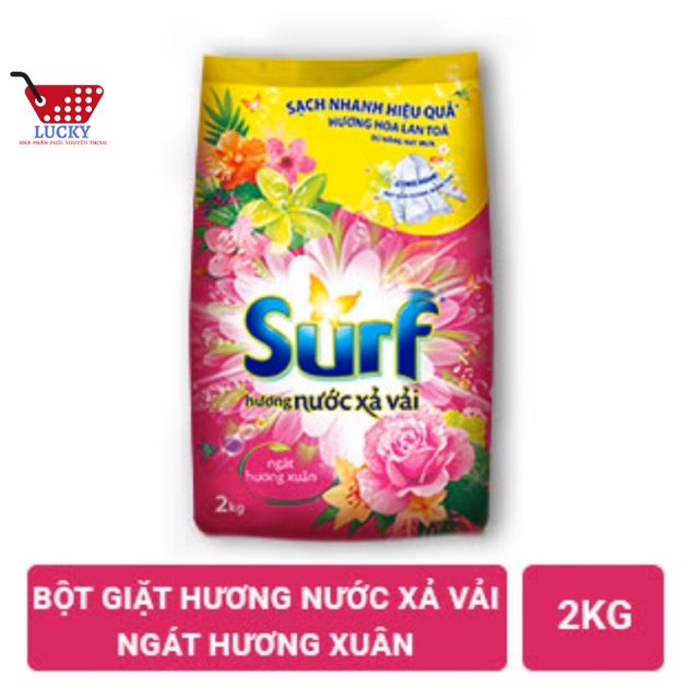 Bột giặt Surf 2kg - Hương Nước hoa Xả Vải