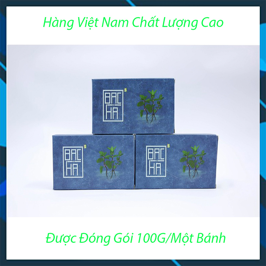 [Người Việt Dùng Hàng Việt] Xà Bông Tắm Bạc Hà Sạch Khuẩn, Cảm Giác Tươi Mát, 100% làm Từ Thiên Nhiên - Hàng Việt Nam