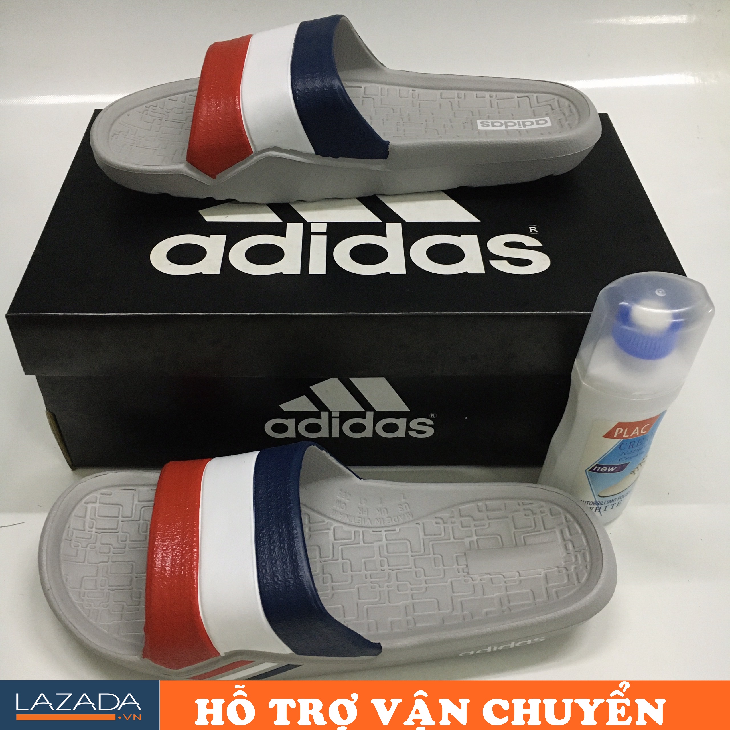 Dép Nam, Dép Chống Nước Cao Cấp, Hàng FULL BOX kèm chai tẩy giày dép PLAC