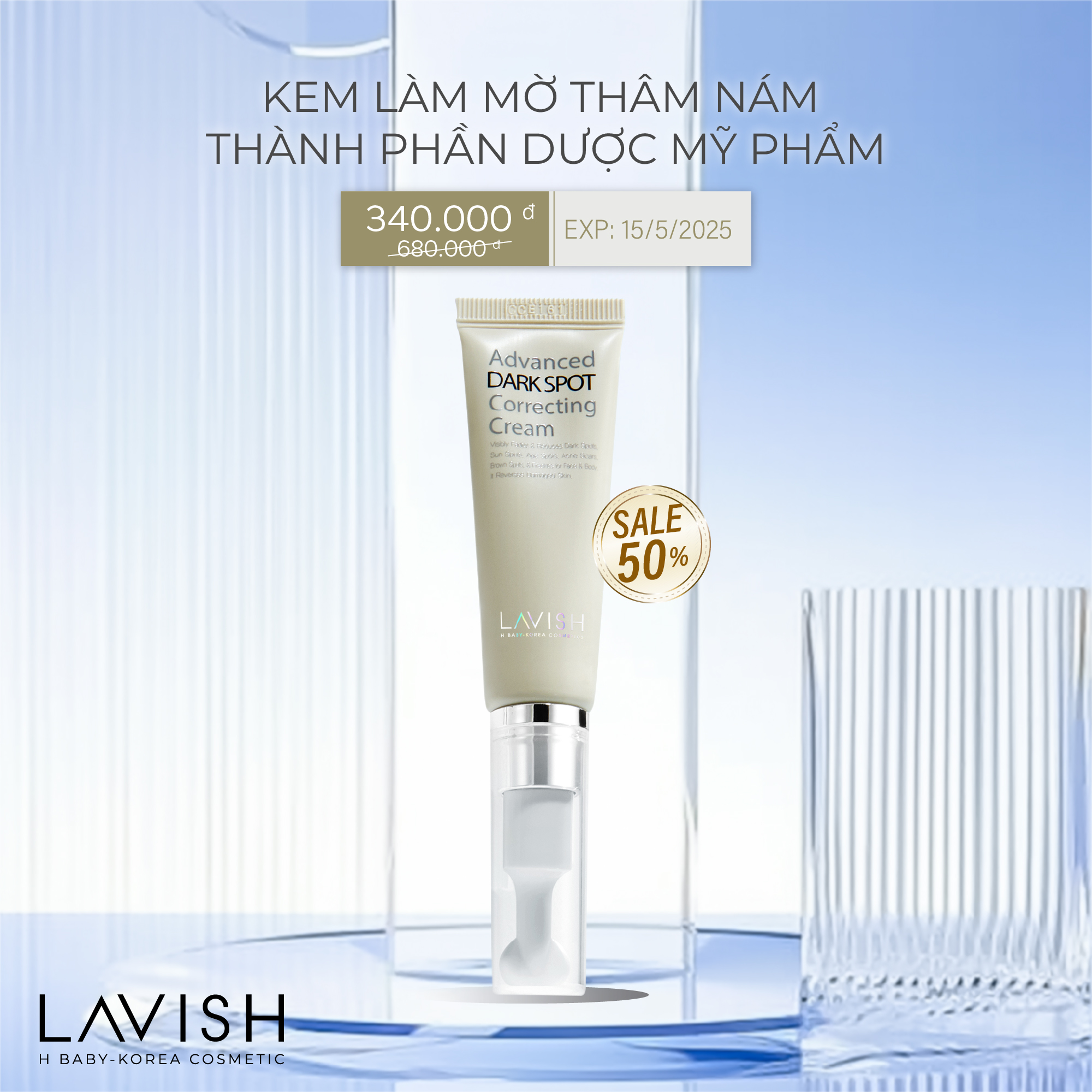 Freeshipmax kem hỗ trợ mờ thâm nám, tàn nhang lavish h baby