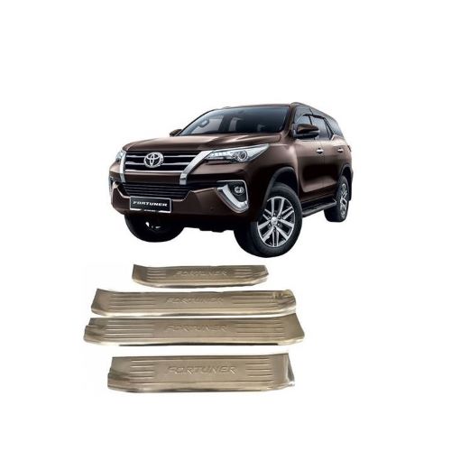[HCM]BỘ ỐP BẬC BƯỚC CHÂN TRONG NGOÀI INOX DÀNH CHO XE FORTUNER 2017