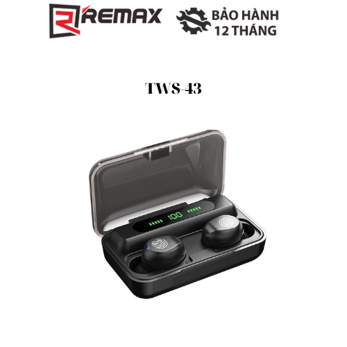 Tai Nghe Bluetooth True Wireless Remax TWS-43 tích hợp màn hình LED