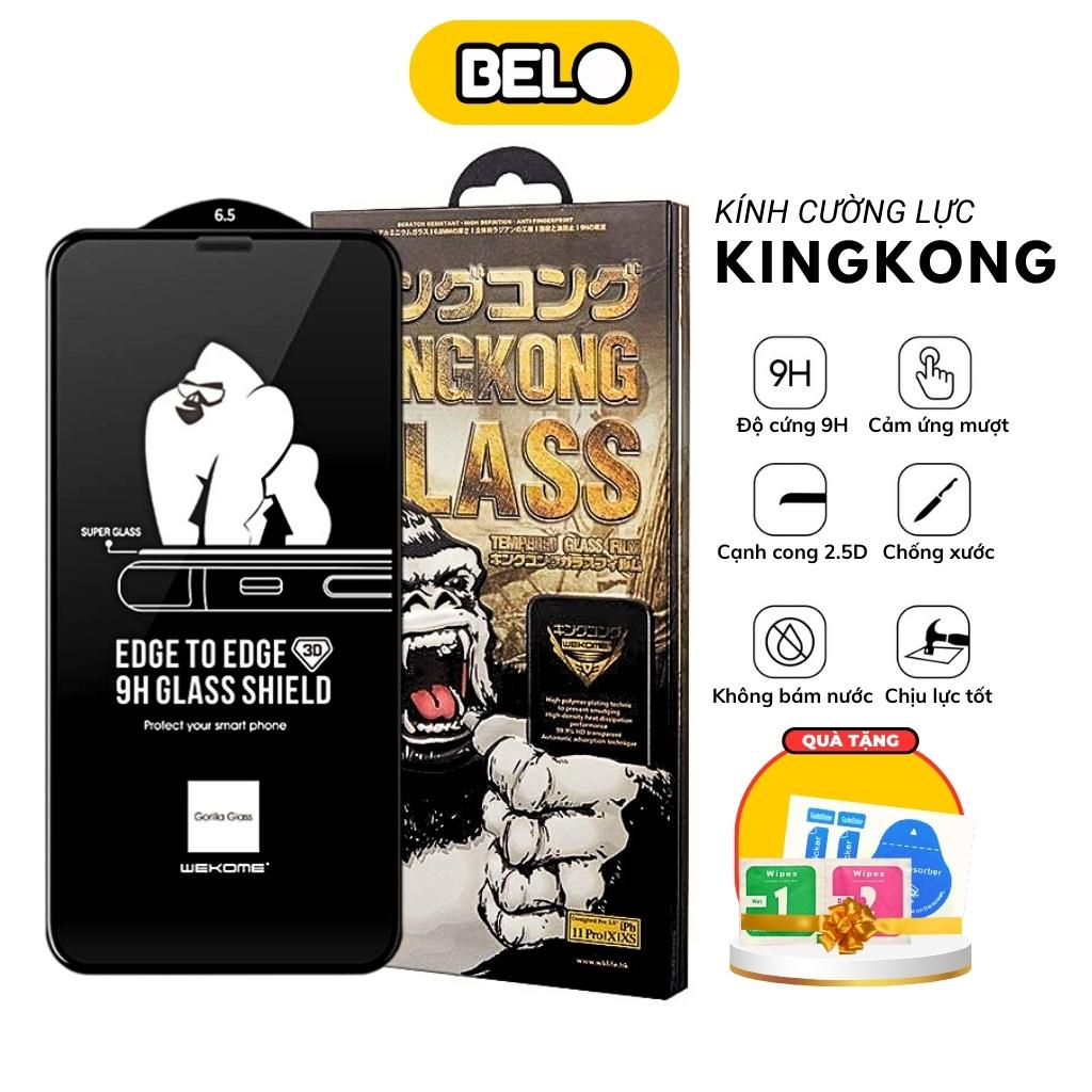 Kính cường lực iphone Kingkong, cường lực iphone 6/6s/7/8/7plus/8plus/x/xs/xsmax/11/12/13/14/pro/promax - Belo