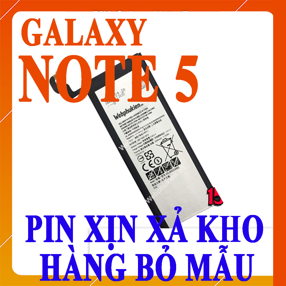 Pin Scud cho Samsung Galaxy Note 5 (N920) dung lượng 3000mAh (Đen)