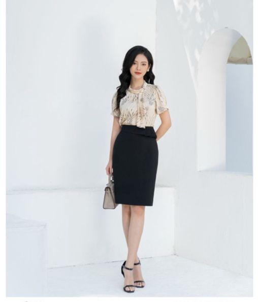 Chân vay nữ dáng ôm chất Twill Silk cao cấp Orchid GH8O533