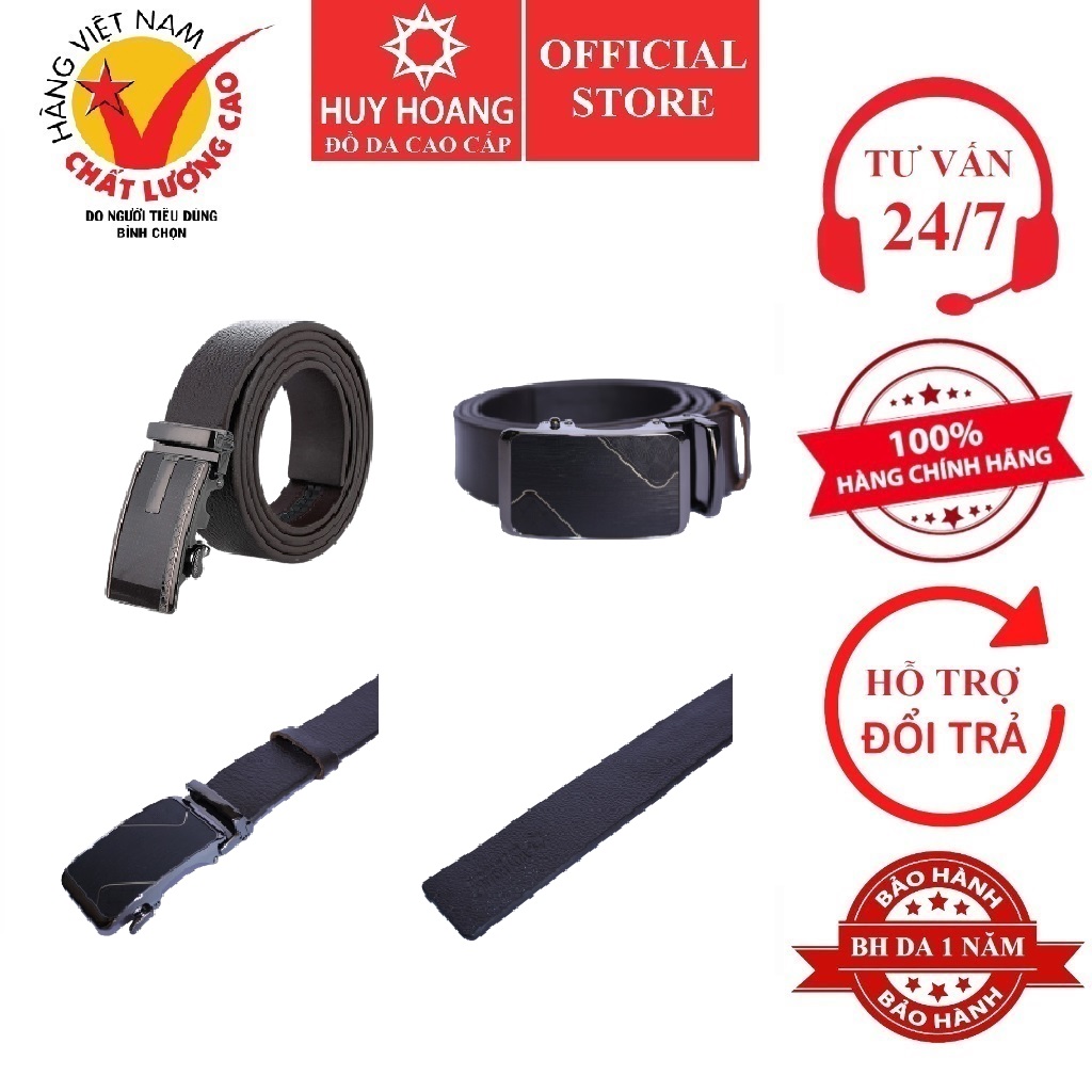 Thắt lưng nam da bò  bản lớn 1,4m đầu tăng màu nâu HK4145 (Đầu khoá giao ngẫu nhiên)